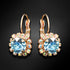 Earrings "Splendor II (Aquamarine Blue)" with Swarovski™ crystals